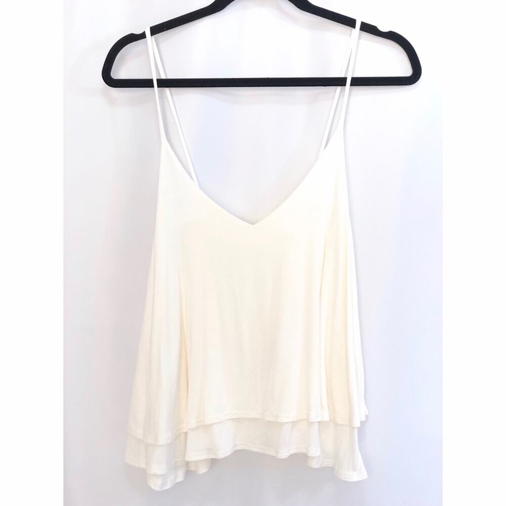 0102 NEW White Cami Spaghetti Strap Top - Picture 2 of 8